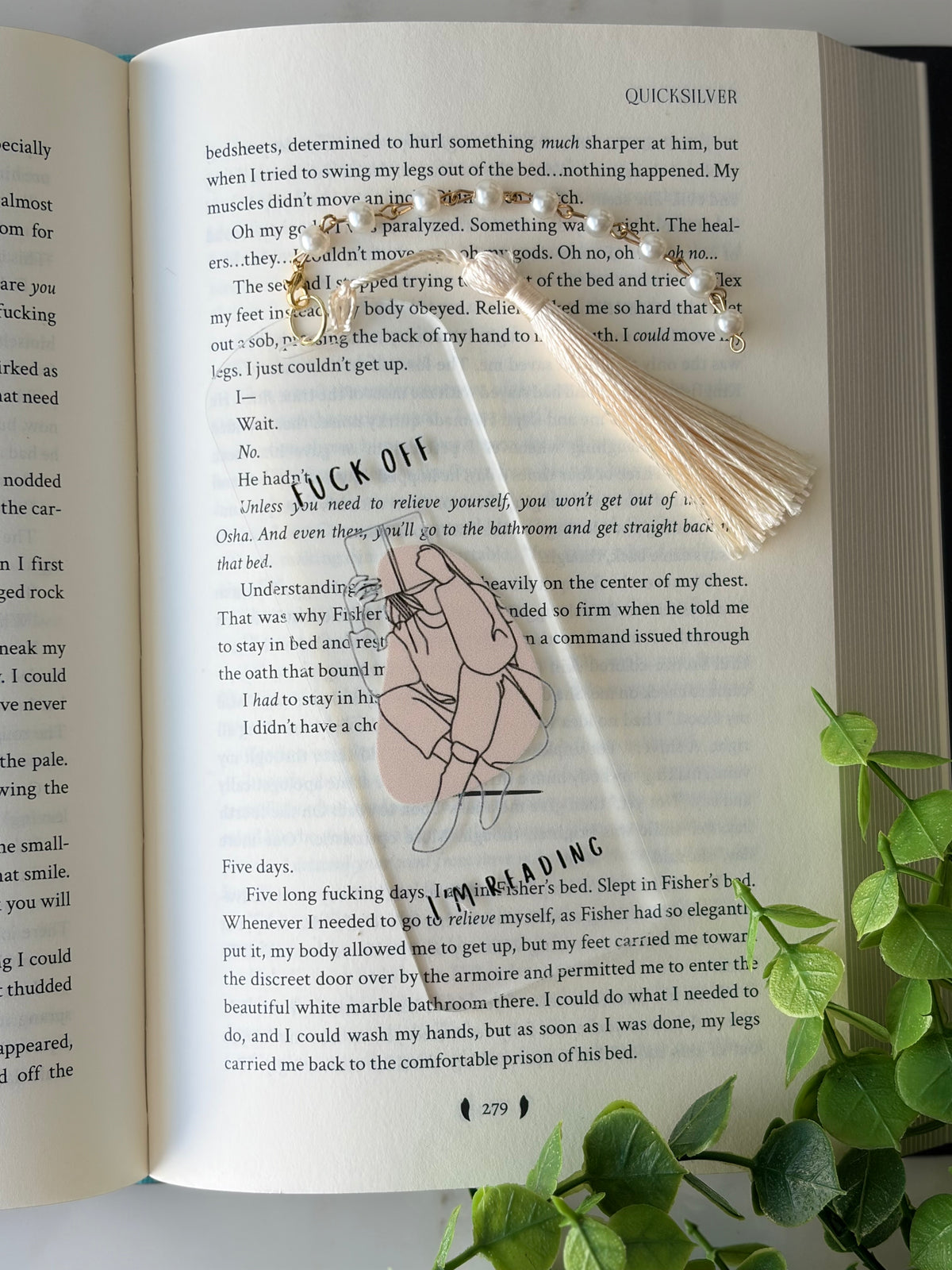 F*ck Off I'm Reading Acrylic Bookmark