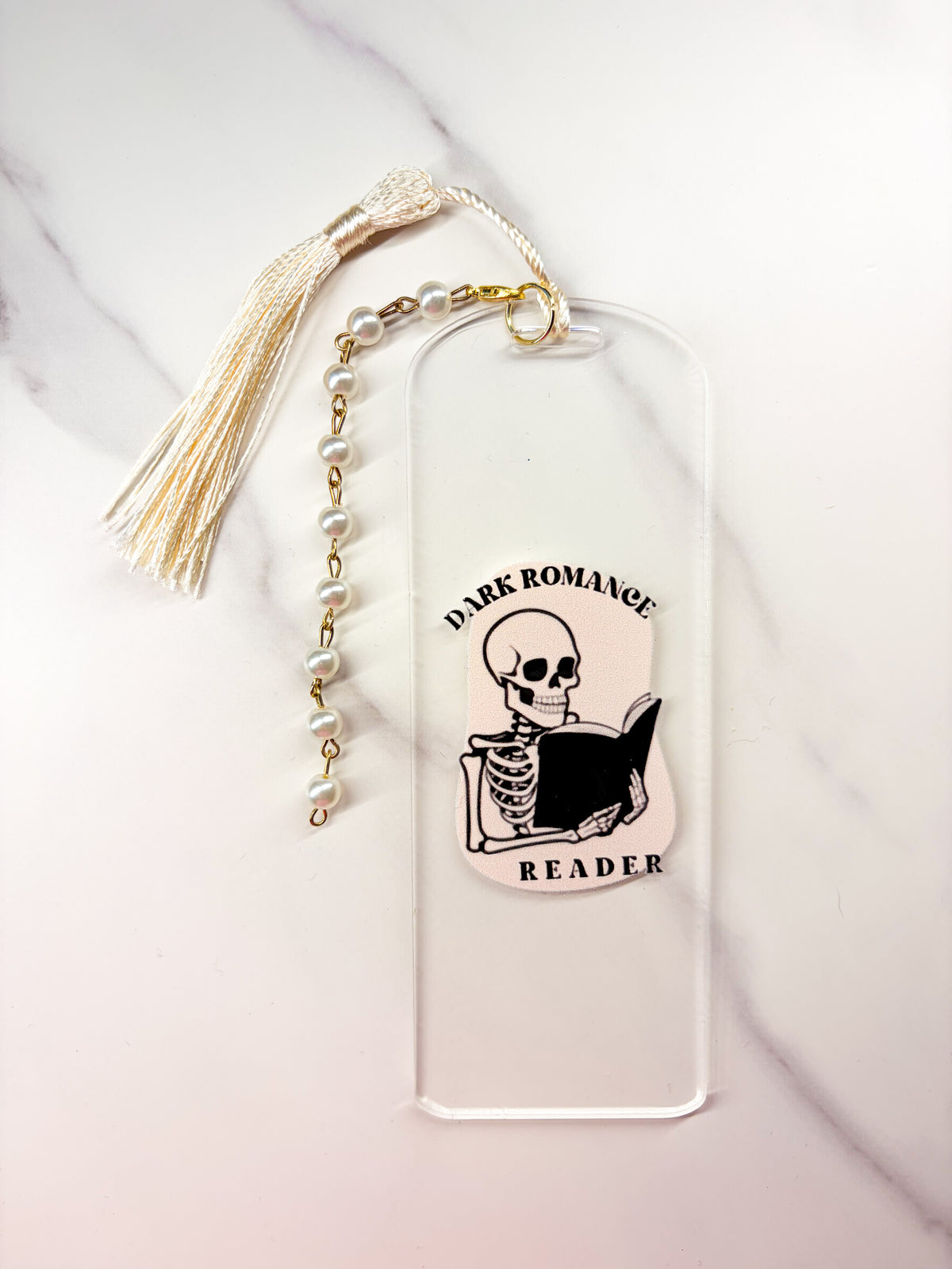 Dark Romance Reader Acrylic Bookmark