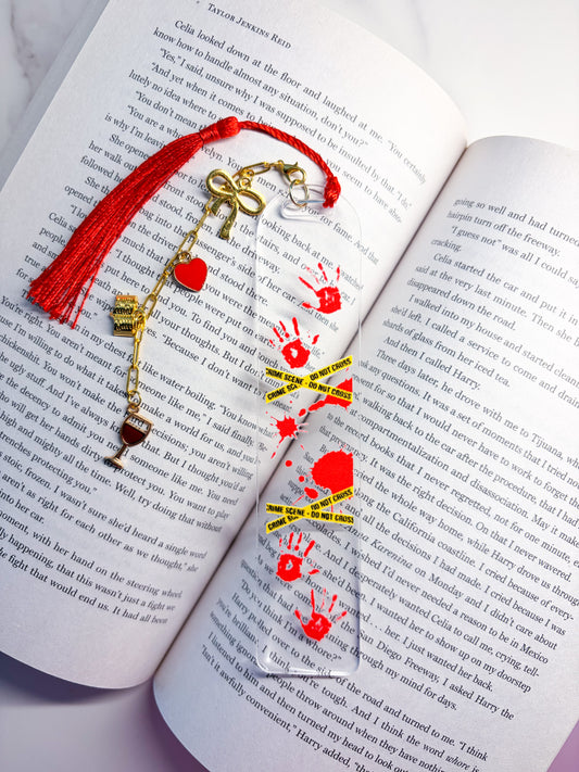 Crime Scene Acrylic Bookmark