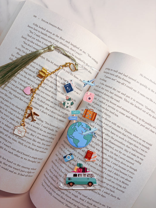 World Traveler Acrylic Bookmark