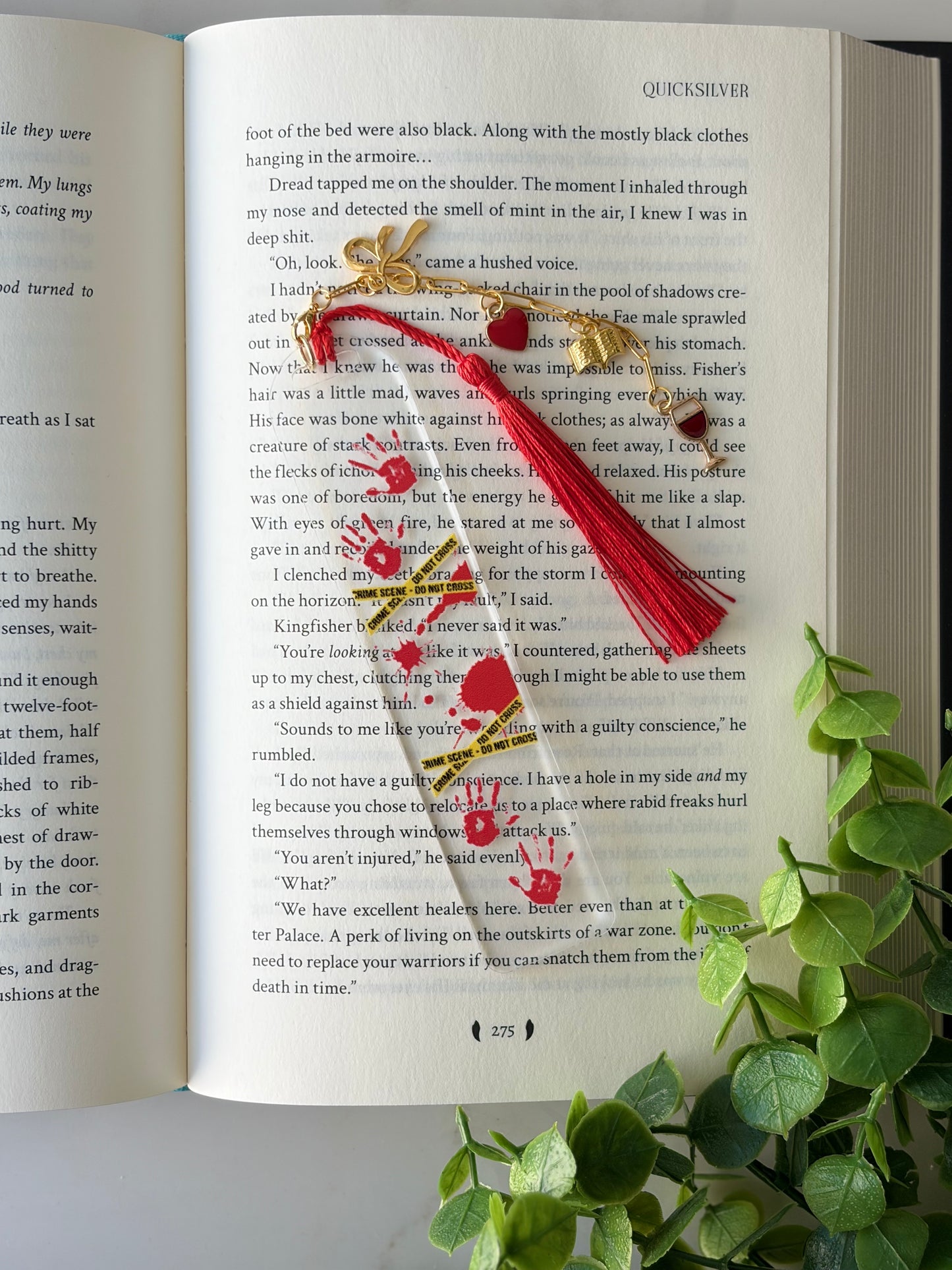 Crime Scene Acrylic Bookmark