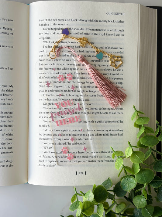 You Pawsed Here Acrylic Bookmark