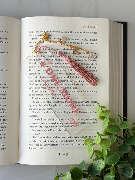 Just One More Chapter Acrylic Bookmark