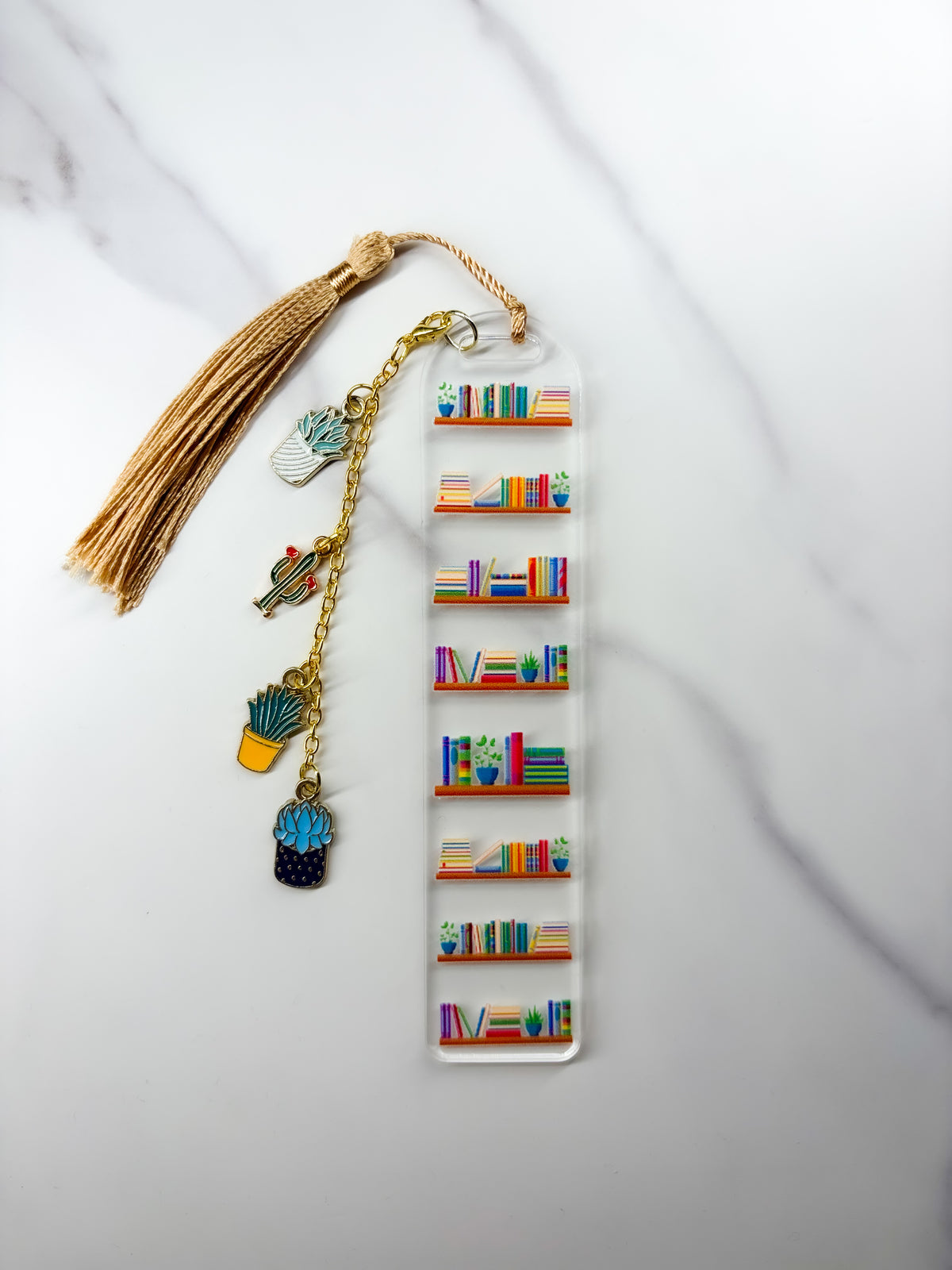 Book Lovers Bookcase Acrylic Bookmark