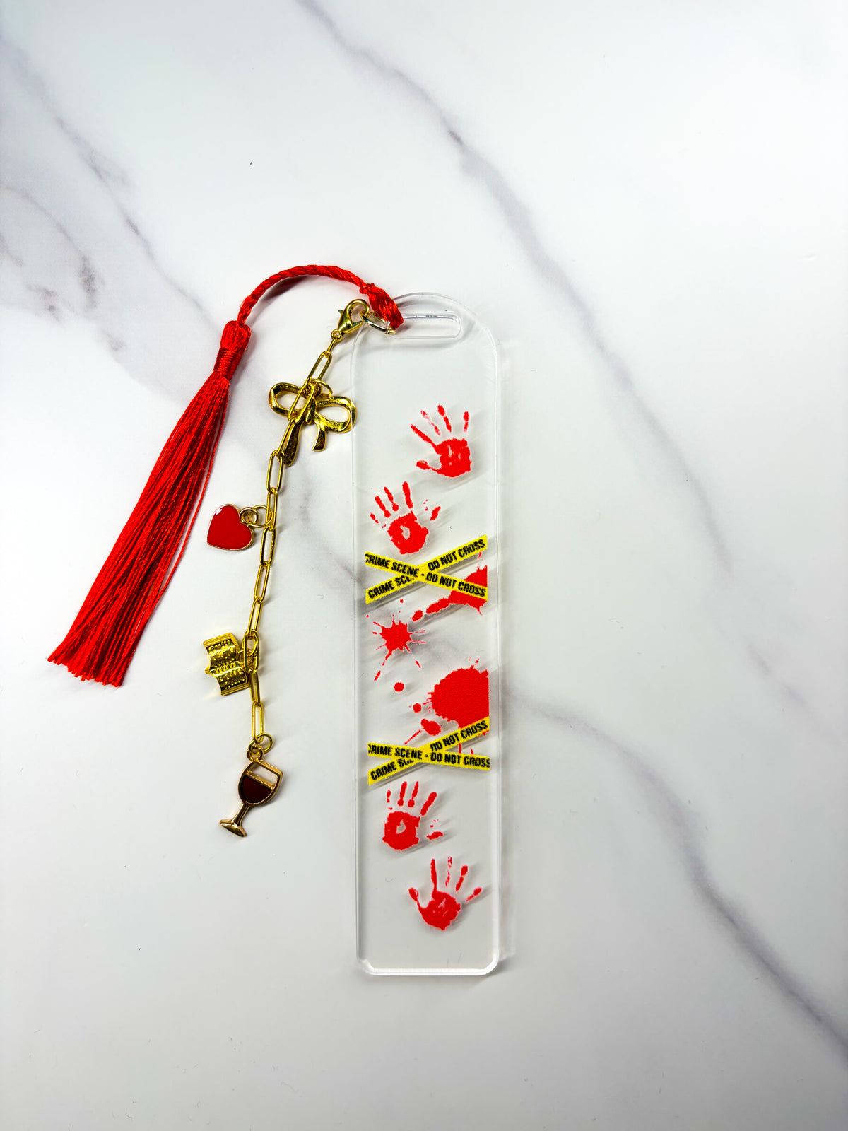 Crime Scene Acrylic Bookmark