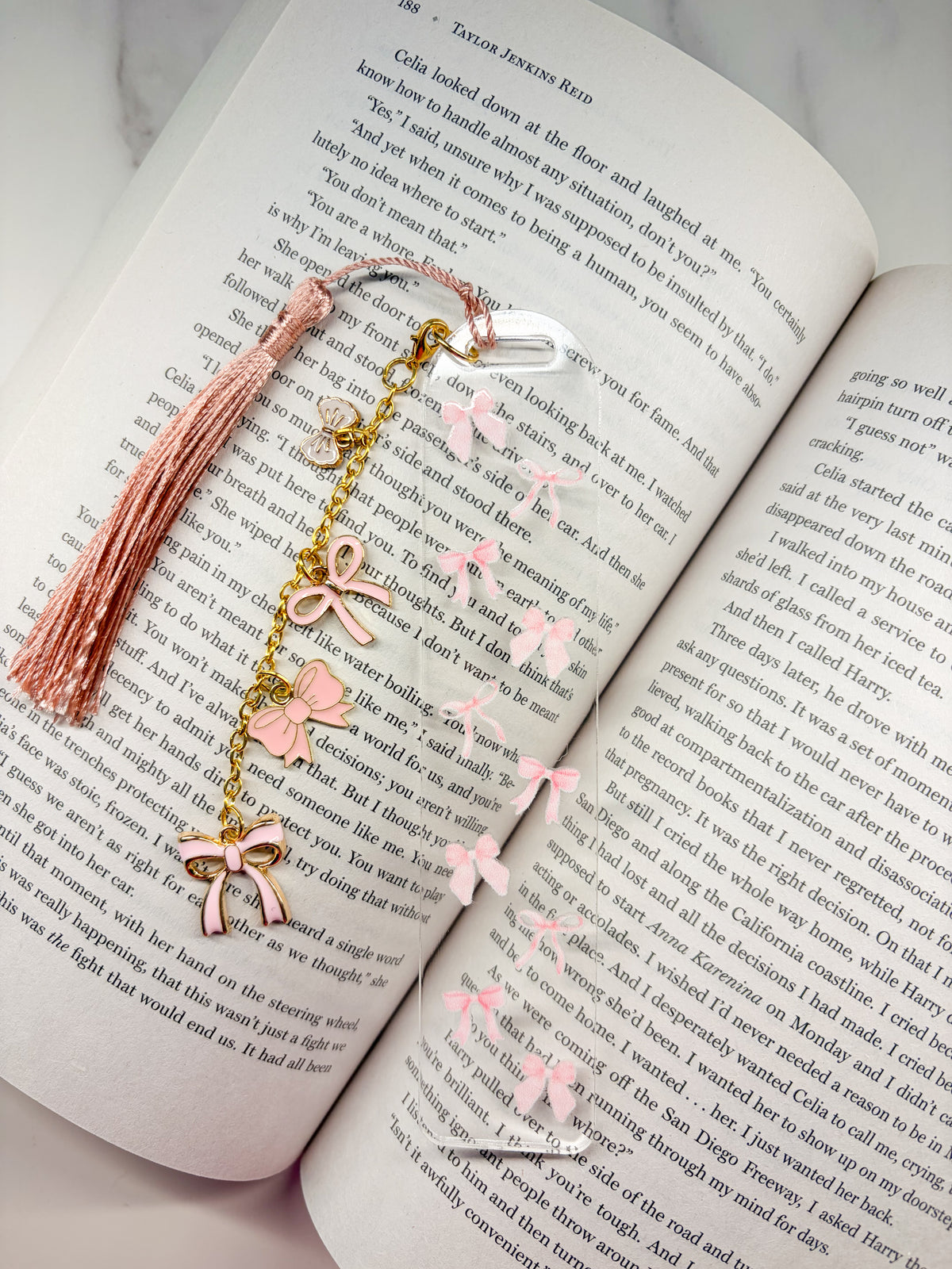 Cute Bows Acrylic Bookmark