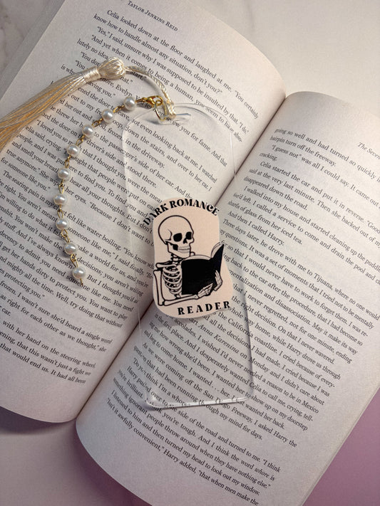 Dark Romance Reader Acrylic Bookmark
