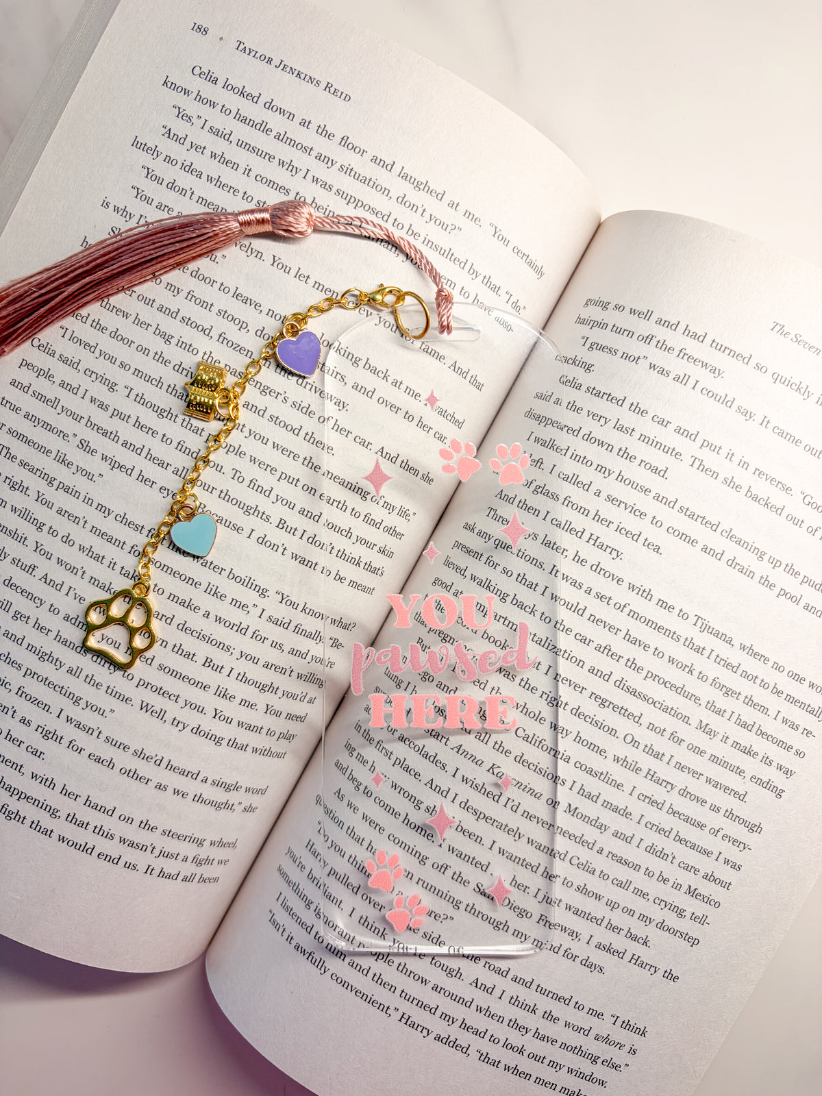 You Pawsed Here Acrylic Bookmark