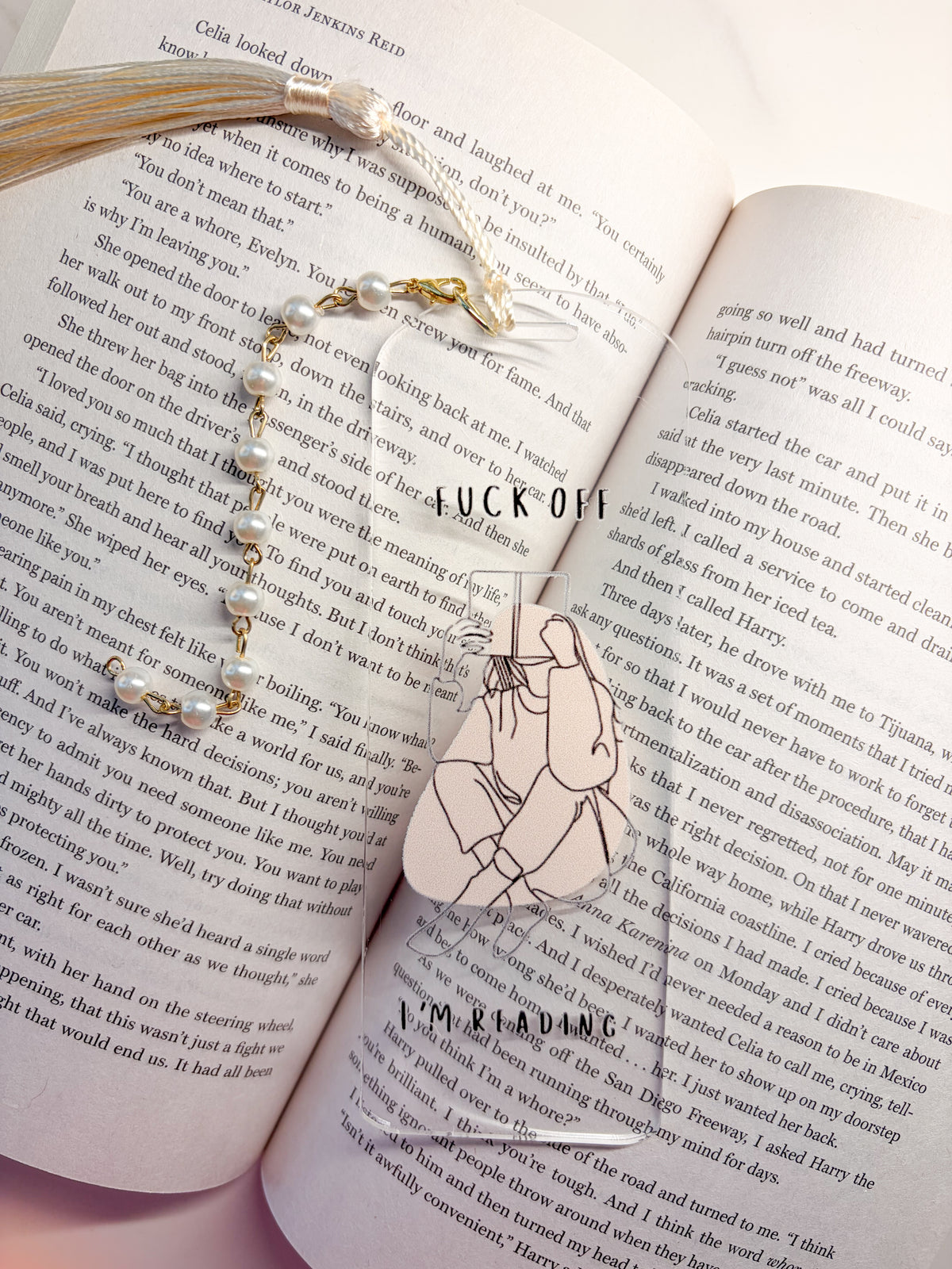 F*ck Off I'm Reading Acrylic Bookmark