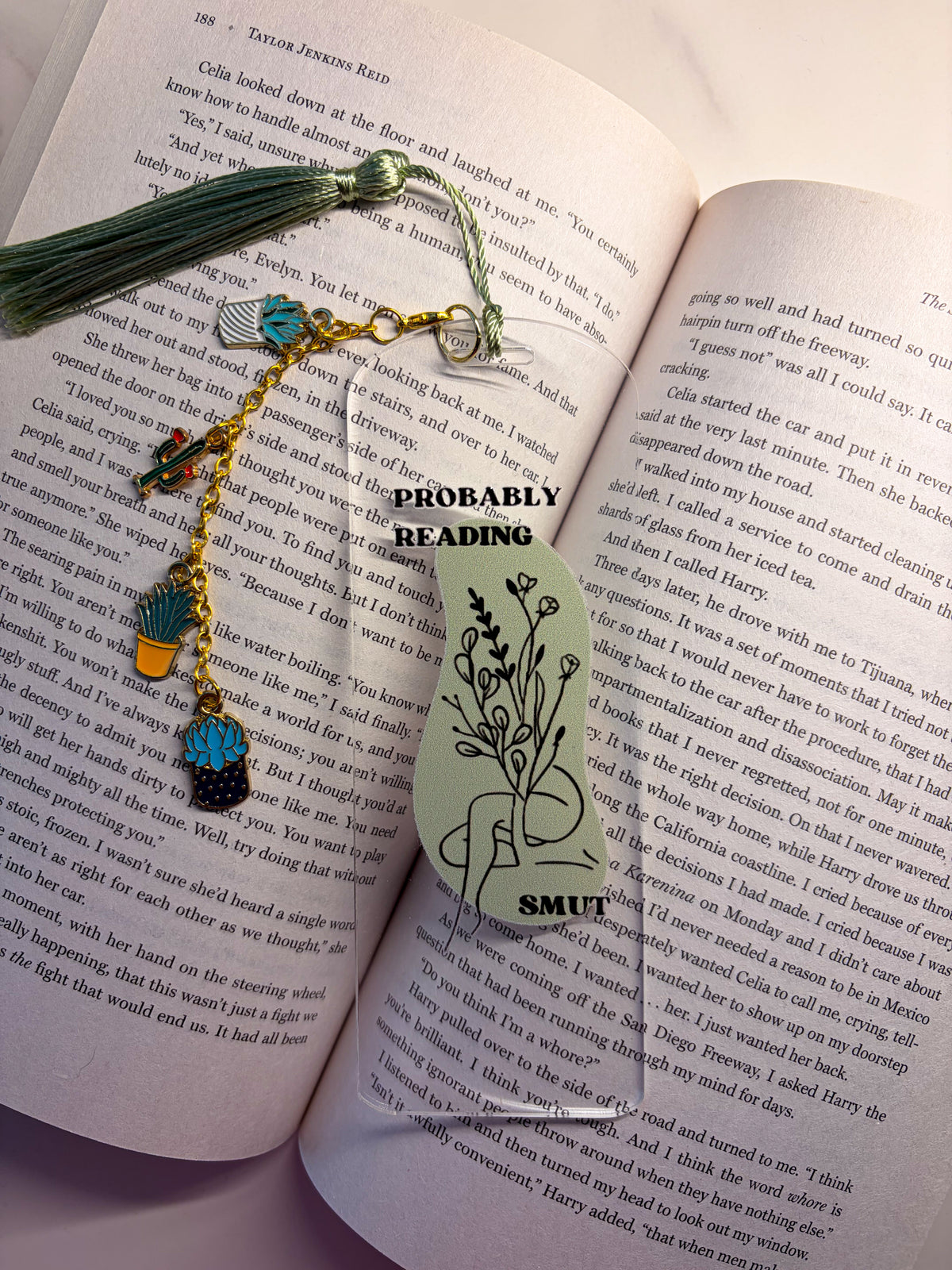 Probably Reading Smut Acrylic Bookmark